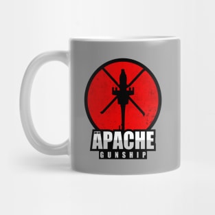 AH-64 Apache Patch (distressed) Mug